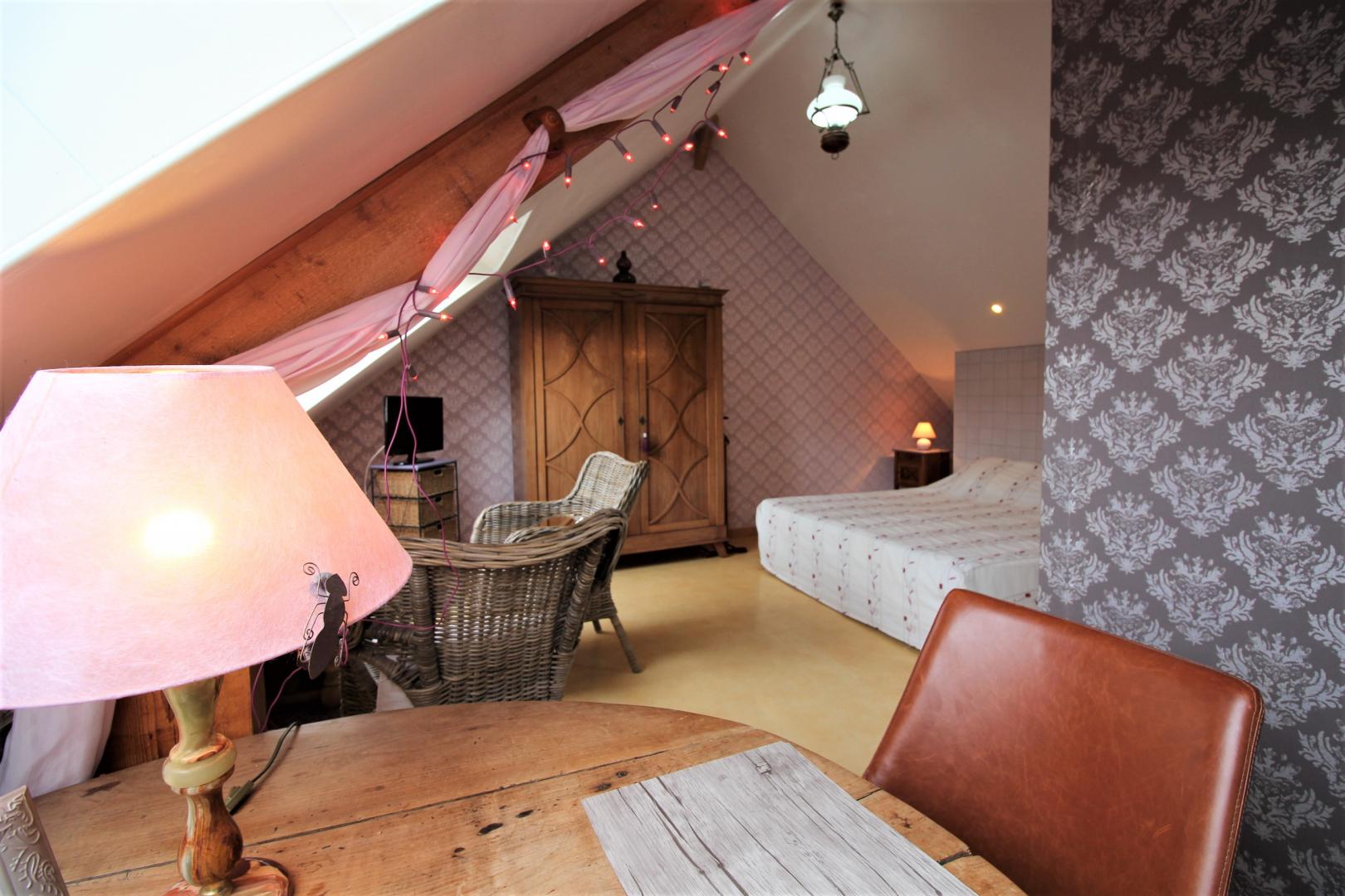 chambre rose violine photo 20
