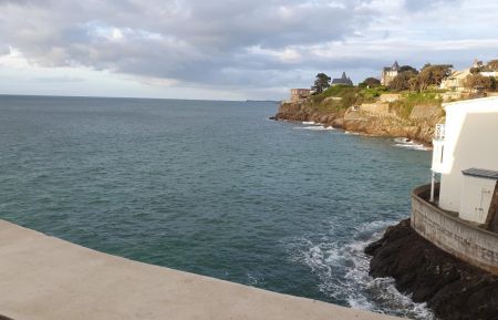 City Break n&deg;35G11333 Dinard - Ille-et-Vilaine - vue de la terrasse &agrave; mar&eacute;e haute