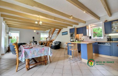 G&icirc;te n&deg;56G1154 Locmaria-Grand-Champ - Morbihan - Maison de vacances &agrave; la campagne, proche de Vannes 