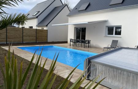 G&icirc;te n&deg;56G25226 Le Tour-du-Parc - Morbihan - Location de vacances avec piscine chauff&eacute;e privative 