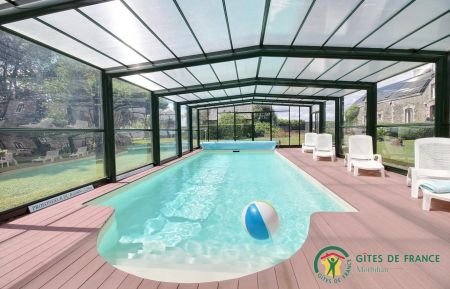 G&icirc;te n&deg;56G17321 Plum&eacute;liau-Bieuzy - Morbihan - la piscine