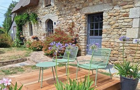 G&icirc;te n&deg;56G3926 La Chapelle-Neuve - Morbihan - terrasse sud
