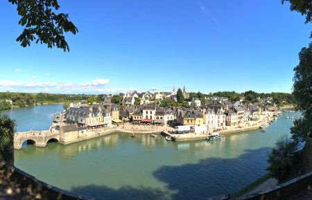 vue des remparts de l'ancien château Gîte n°56G79 Auray - Morbihan - vue des remparts de l'ancien château